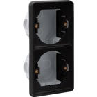 Niko - BOÎTE D'ENCASTREMENT DOUBLE VERTICALE ÉTANCHE POUR 2 FONCTIONS