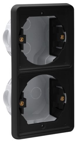 Niko - BOÎTE D'ENCASTREMENT DOUBLE VERTICALE ÉTANCHE POUR 2 FONCTIONS