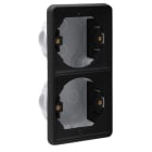 Niko - BOÎTE D'ENCASTREMENT DOUBLE VERTICALE ÉTANCHE POUR 2 FONCTIONS