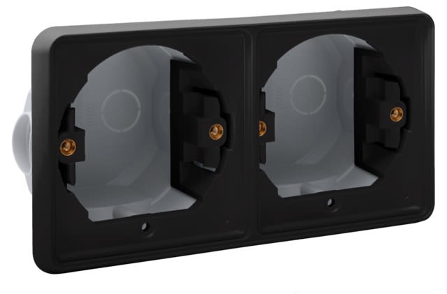 Niko - BOÎTE D'ENCASTREMENT DOUBLE HORIZONTALE ÉTANCHE POUR 2 FONCTIONS