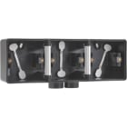 Niko - BOÎTE EN SAILLIE TRIPLE ÉTANCHE POUR 3 FONCTIONS, 2 ENTRÉES M20