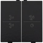 Niko - TOUCHE DBL, SYMBOLE VENTILATION, PR INTERRUPTEUR/BOUTON SANS FIL