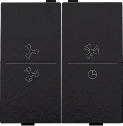 Niko - TOUCHE DBL, SYMBOLE VENTILATION, PR INTERRUPTEUR/BOUTON SANS FIL