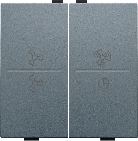 Niko - TOUCHE DBL, SYMBOLE VENTILATION, PR INTERRUPTEUR/BOUTON SANS FIL