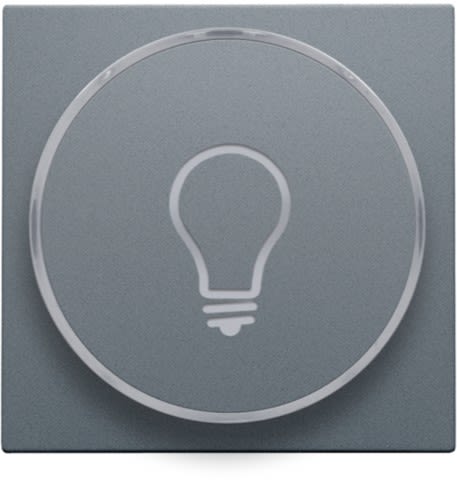 Niko - FINITION AVEC SYMBOLE LAMPE PR BOUTON-POUSSOIR 6A AVEC CULOT E10
