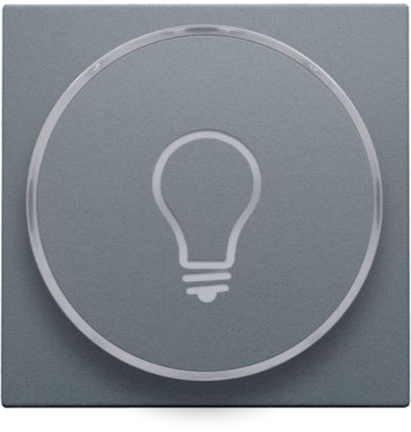 Niko - FINITION AVEC SYMBOLE LAMPE PR BOUTON-POUSSOIR 6A AVEC CULOT E10