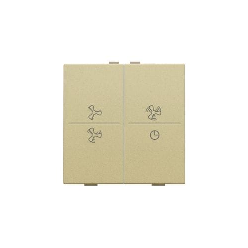 Niko - TOUCHE DBL, SYMBOLE VENTILATION, PR INTERRUPTEUR/BOUTON SANS FIL