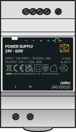 Niko - ALIMENTATION MODULAIRE 24V DC, 60W