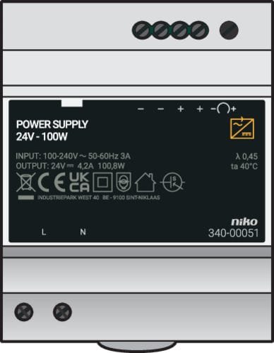 Niko - ALIMENTATION MODULAIRE 24V DC, 100W