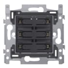 Niko - SOCLE BOUTON-POUSS. SEXT., LIBRE DE POTENTIEL 24V, NO, LEDS, VIS