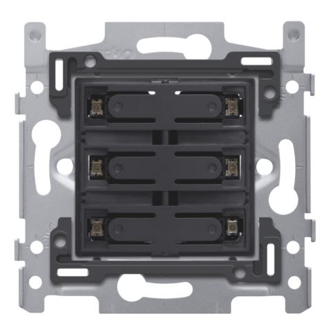 Niko - SOCLE BOUTON-POUSS. SEXT., LIBRE DE POTENTIEL 24V, NO, LEDS, VIS