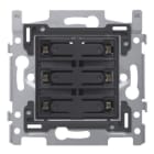 Niko - SOCLE BOUTON-POUSS. SEXT., LIBRE DE POTENTIEL 24V, NO, LEDS, VIS