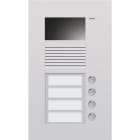 Niko - POSTE EXTÉRIEUR À ENCASTRER AVEC 4 SONNETTES ET CAMÉRA COULEURS