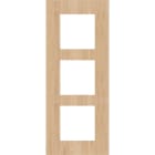 Niko - PLAQUE DE RECOUVREMENT TRIPLE, 60MM D'ENTRAXE, VERTICALE