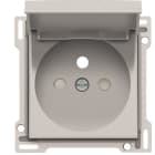 Niko - SET DE FINITION PRISE AVEC CLAPET ET BROCHE DE TERRE, 28,5MM