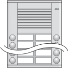 Niko - POSTE EXTÉRIEUR EN SAILLIE, 20MM, AVEC 10 SONNETTES