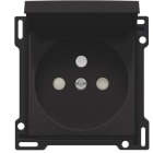 Niko - SET DE FINITION PRISE AVEC CLAPET ET BROCHE DE TERRE, 28,5MM