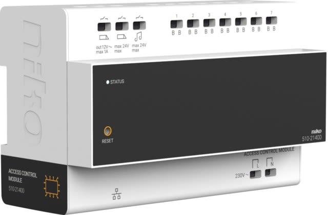 Niko - UNITÉ CONTRÔLE RAIL DIN POUR POSTE VIDÉO EXTÉRIEUR, 2 FILS