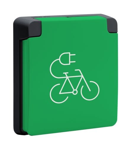 Niko - BORNE DE RECHARGE VÉLOS ÉTANCHE 16A, BROCHE DE TERRE, CONN. RAP.