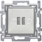 Niko - CHARGEUR USB-A DOUBLE 3,5A, FINITION ET CAPUCHON DE PROTECTION
