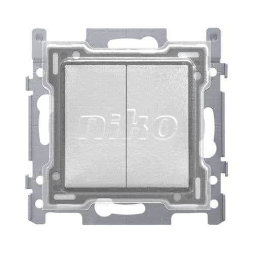 Niko - INTERRUPTEUR DOUBLE 10A, FINITION ET CAPUCHON DE PROTECTION