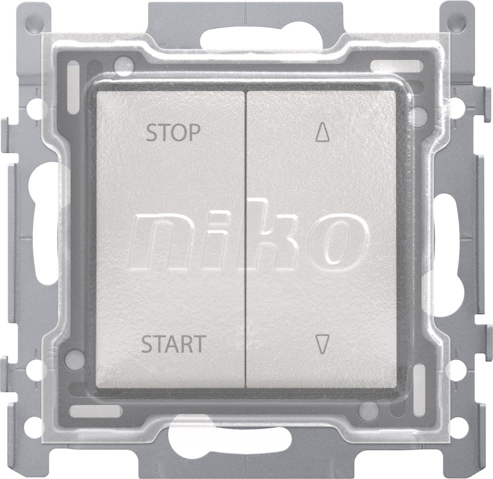 Niko - INTERRUPTEUR VOLETS 10A, FINITION ET CAPUCHON DE PROTECTION