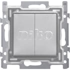 Niko - INTERRUPTEUR DOUBLE 10A, FINITION ET CAPUCHON DE PROTECTION