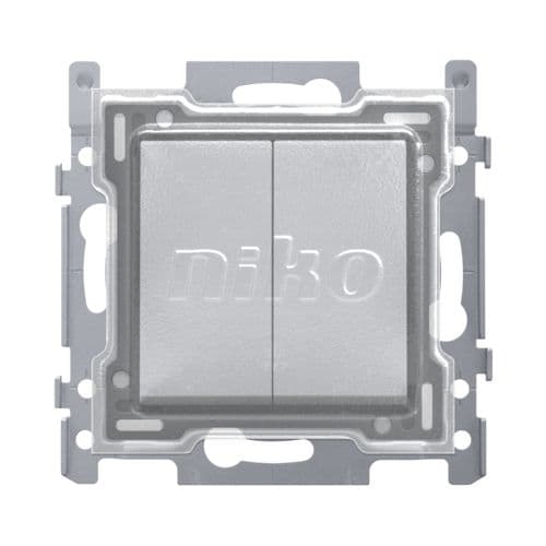 Niko - INTERRUPTEUR DOUBLE 10A, FINITION ET CAPUCHON DE PROTECTION