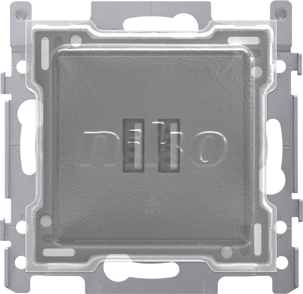 Niko - CHARGEUR USB-A DOUBLE 3,5A, FINITION ET CAPUCHON DE PROTECTION