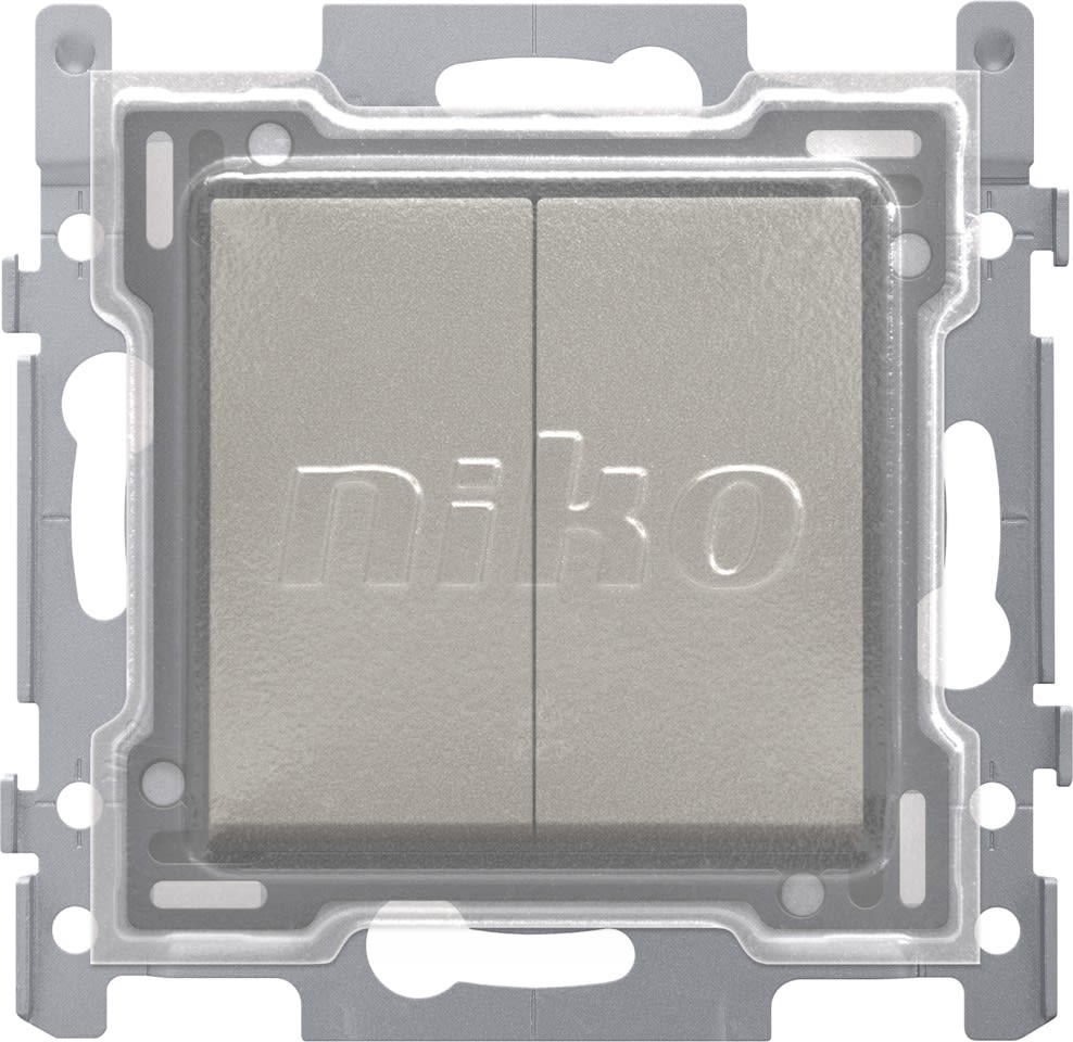 Niko - INTERRUPTEUR DOUBLE 10A, FINITION ET CAPUCHON DE PROTECTION