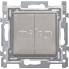 Niko - INTERRUPTEUR DOUBLE 10A, FINITION ET CAPUCHON DE PROTECTION