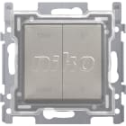 Niko - INTERRUPTEUR VOLETS 10A, FINITION ET CAPUCHON DE PROTECTION