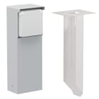 Niko - BORNE DE JARDIN AVEC 1 PRISE, BROCHE DE TERRE, POINTE