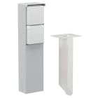 Niko - BORNE DE JARDIN AVEC 2 PRISES, BROCHE DE TERRE, POINTE