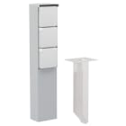 Niko - BORNE DE JARDIN AVEC 3 PRISES, BROCHE DE TERRE, POINTE