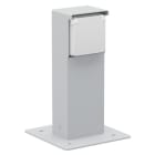 Niko - BORNE DE JARDIN AVEC 1 PRISE, BROCHE DE TERRE, SOCLE