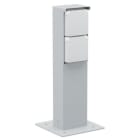 Niko - BORNE DE JARDIN AVEC 2 PRISES, BROCHE DE TERRE, SOCLE