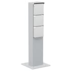 Niko - BORNE DE JARDIN AVEC 3 PRISES, BROCHE DE TERRE, SOCLE