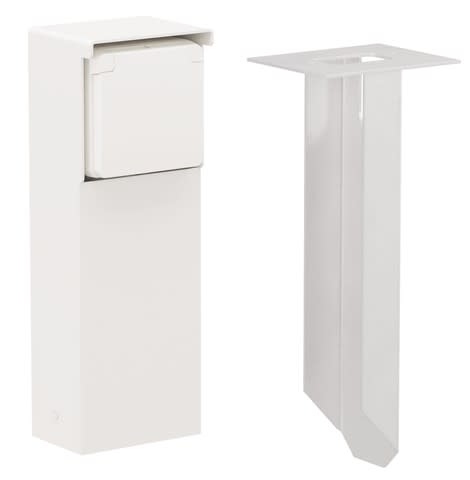 Niko - BORNE DE JARDIN AVEC 1 PRISE, BROCHE DE TERRE, POINTE