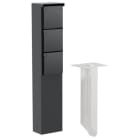 Niko - BORNE DE JARDIN AVEC 3 PRISES, BROCHE DE TERRE, POINTE