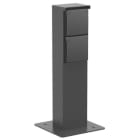 Niko - BORNE DE JARDIN AVEC 2 PRISES, BROCHE DE TERRE, SOCLE
