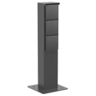 Niko - BORNE DE JARDIN AVEC 3 PRISES, BROCHE DE TERRE, SOCLE
