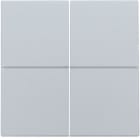 Niko - SET DE FINITION INTERRUPTEUR ELECTR./BOUTON-POUSSOIR QUADRUPLE