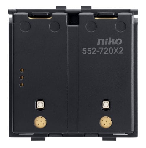 Niko - INTERRUPTEUR SANS FIL SUR BATTERIE, DOUBLE, ZIGBEE®, SANS SOCLE