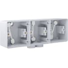 Niko - BOÎTE EN SAILLIE TRIPLE ÉTANCHE POUR 3 FONCTIONS, 2 ENTRÉES M20