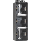 Niko - BOÎTE EN SAILLIE TRIPLE ÉTANCHE POUR 3 FONCTIONS, 2 ENTRÉES M20