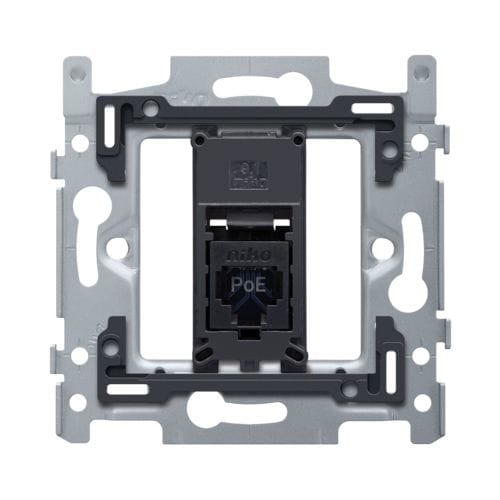 Niko - 1 CONNEXION RJ45 UTP CAT6, POE++, PLAT, 60X71, VIS