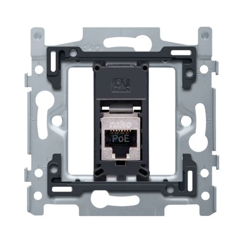 Niko - 1 CONNEXION RJ45 STP CAT6, POE++, PLAT, 60X71, VIS