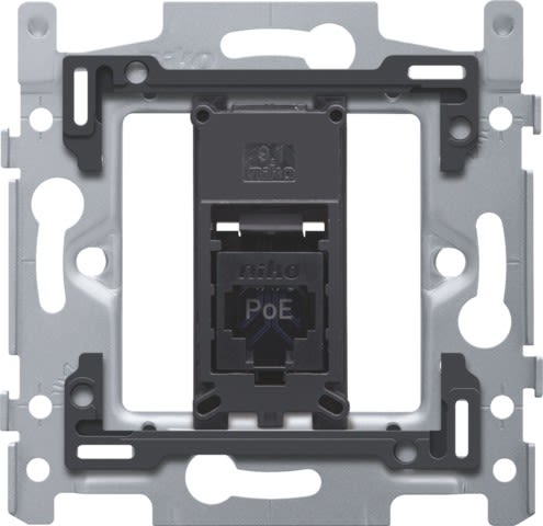 Niko - 1 CONNEXION RJ45 UTP CAT6A, POE++, PLAT, 60X71, VIS