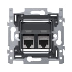 Niko - 2 CONNEXIONS RJ45 STP CAT6A, POE++, OBLIQUE, 60X71, VIS